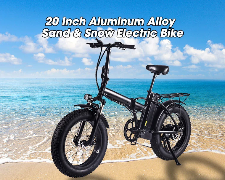 20" 48V 500W Mini Electric Car Electric Bike Long Range City Bicycle for Bafang Motro